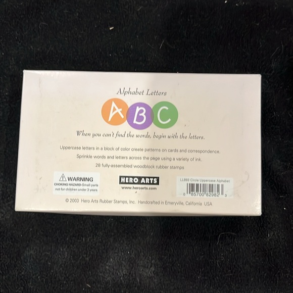 Hero Arts 28 piece alphabet stamps - Picture 2 of 3